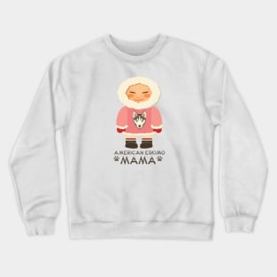 American Eskimo Mama Dog Lover, Gift Pet Lover, Gift For American Eskimo Dog Parent,  American Eskimo Life Crewneck Sweatshirt